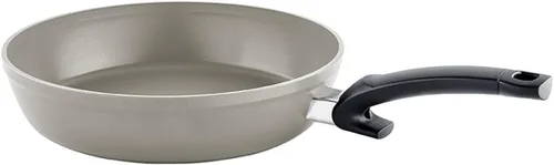 Fissler Ceratal Comfort - Sartén antiadherente de cerámica de 10.2 pulgadas, color gris cálido, fabricado sin PFAS