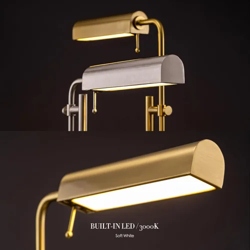 Miniatura 5 de O'Bright Aurora - Lámpara LED de escritorio de farmacia, brazo oscilante, diseño industrial para leer, manualidades, trabajo, LED de 10 W, altura