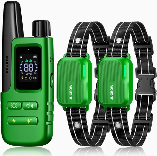 Miniatura 11 de Collar de choque para perro, collar de entrenamiento para perros de 4500 pies con control remoto, IPX8 impermeable, collar eléctrico para perro