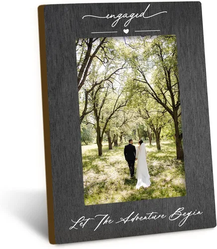Miniatura 11 de Marco de fotos de compromiso para parejas recién casadas de 4 x 6, regalos de compromiso para parejas, regalo de recién casados, regalos de boda