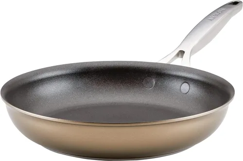Anolon Ascend - Sartén antiadherente anodizada dura, buena para todas las estufas (gas, parte superior de vidrio, eléctrica y de inducción), apta
