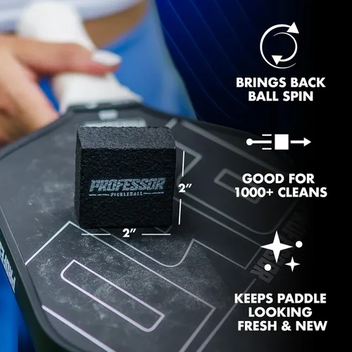 Miniatura 6 de Professor PhD Pala de Pickleball de Fibra de Carbono Premium en Bruto - Aprobada por USA Pickleball - Núcleo en Forma de Panal - Potencia y Control