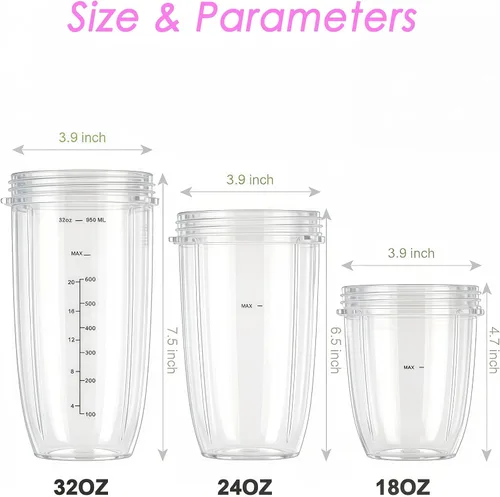 Miniatura 3 de [ACTUALIZACIÓN] Piezas de repuesto para licuadora NutriBullet 600w 900w Blender