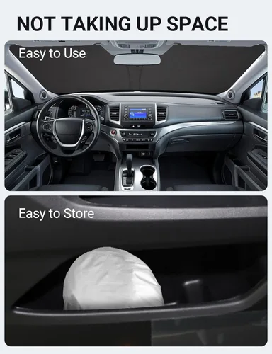 Miniatura 469 de Proadsy Parasol plegable para parabrisas delantero 2026, ajuste personalizado, accesorios para CRV SUV LX EX EX-L EX-L Navi Touring 2017-2022