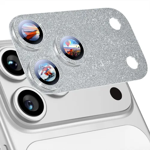 Miniatura 67 de Uyiton Compatible con iPhone 17 Pro Protector de Lente de Cámara - [No Fácil de Romper][Fuerte Adsorción][Compatible con Fundas] Cubierta de Titanio