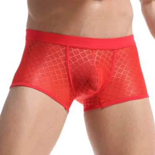 Miniatura 6 de Calzoncillos tipo bóxer para hombre, sin costuras, para hombre, suaves, cómodos, de seda de hielo, de pierna larga
