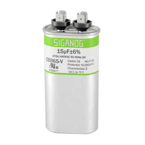 Miniatura 21 de 80/5 uF 80+5 MFD 370V o 440V CBB65 Capacitor Redondo de Arranque de Doble Funcionamiento 80 5 uF MFD 370 440 Voltios VAC para Condensador