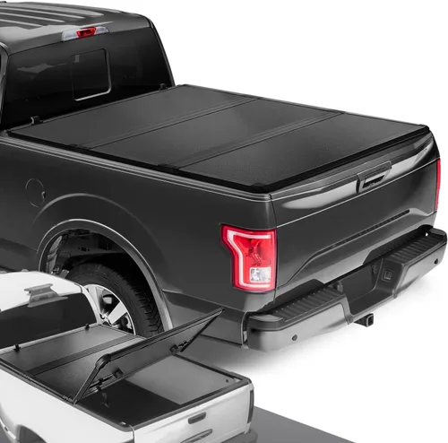 Miniatura 12 de DNA MOTORING Nueva actualización de cubierta para caja de camioneta rígida, de tres pliegues, compatible con plataforma de 6.5 pies, de modelos