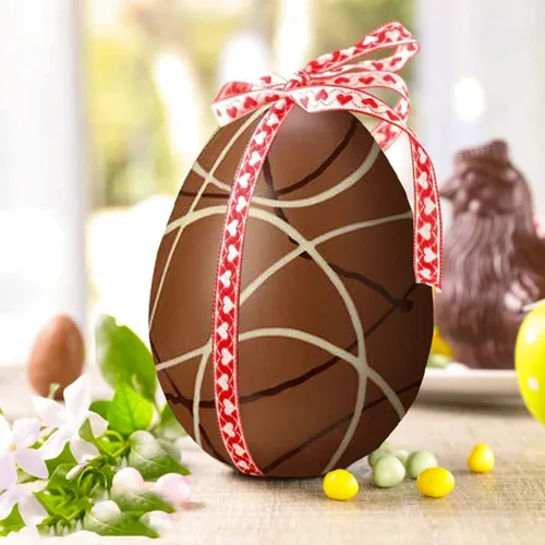Miniatura 6 de Webake Moldes de silicona para chocolate, molde grande 3D rompible para huevos de Pascua con 1 martillo para huevos de Pascua