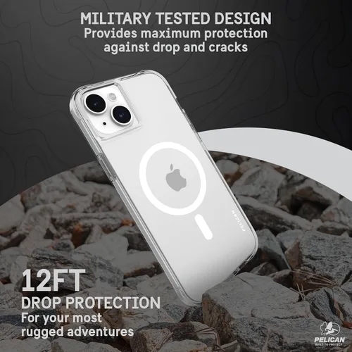 Miniatura 5 de Pelican Ranger Series - Funda para iPhone 15 Plus de 6.7 pulgadas [compatible con MagSafe] [antiamarillento] Funda magnética para teléfono