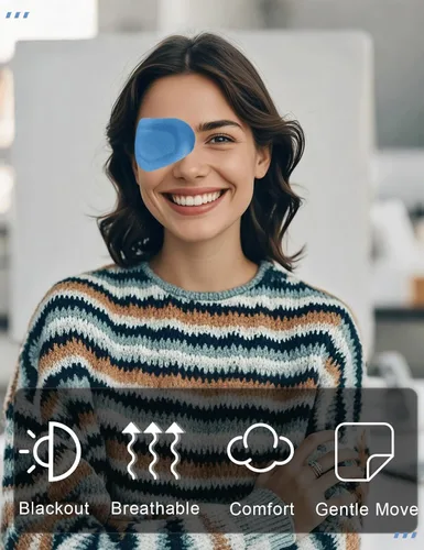 Miniatura 4 de 20 parches adhesivos para los ojos para niños, parche médico desechable transpirable para ambliopía ojo perezoso, vendajes adhesivos sin látex