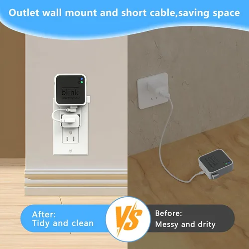 Miniatura 5 de Unidad flash USB Blink de 256 GB, con soporte de pared con toma de corriente para Blink Sync Module 2, almacenamiento USB Blink y soporte de cámara