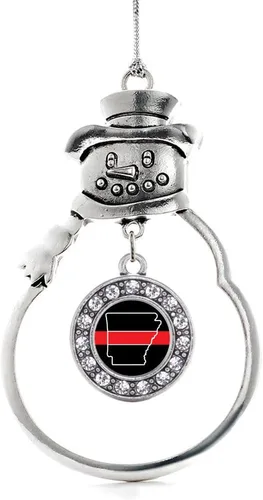 Miniatura 74 de Inspired Silver - Roller Queen - Adorno de Navidad plateado - Adorno circular para árbol de Navidad con circonita cúbica - Decoración colgante