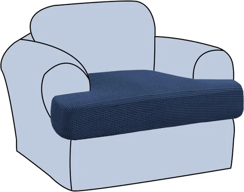 Miniatura 18 de H.VERSAILTEX Funda Elástica para Sillón Sofá con Cojín en Forma de T, Fundas de Cojín en T para Sala de Estar, Funda para Sillón Sofá, Funda
