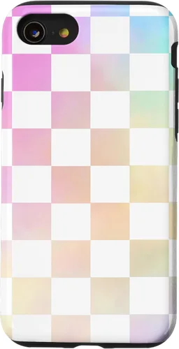 Miniatura 18 de Pastel Rainbow Checkerboard Checker Checked Pattern Case for iPhone 17
