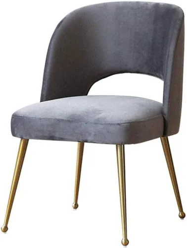 Miniatura 6 de Silla individual de terciopelo, silla de escritorio, cómoda silla de trabajo para oficina en casa, adecuada para trabajo de computadora