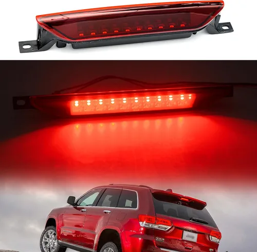 Miniatura 4 de Tercera luz de freno LED de repuesto para J-eep Grand Cherokee WK2 2011-2022 LED 3er centro de frenos Lámpara de parada de montaje alto Lente roja