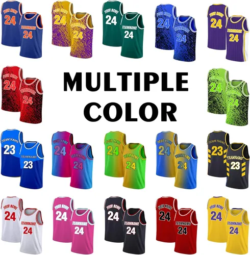 Miniatura 2 de Camiseta de baloncesto personalizada para hombre, camiseta personalizada con nombre, número de equipo, camiseta de uniforme de baloncesto para niños