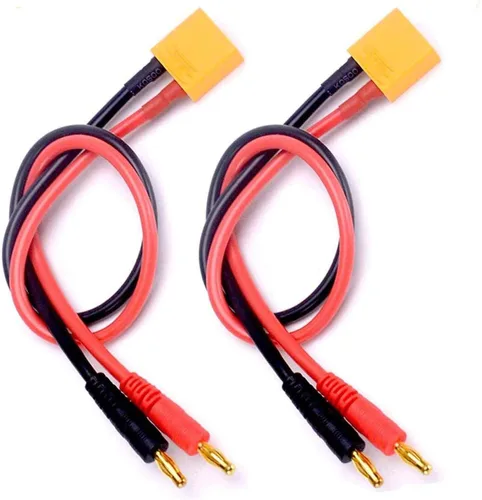 Miniatura 8 de FLY RC 2 unids EC5 conector macho a 0.157 in Banana macho enchufe Lipo batería equilibrio cable de carga 11.8 in cable de silicona cargador