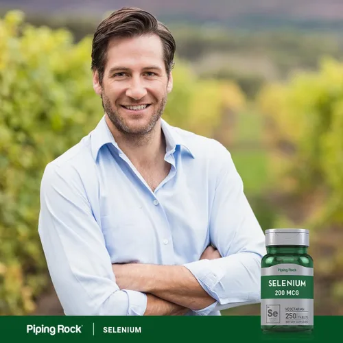 Miniatura 6 de Piping Rock Tabletas de selenio de 200 mcg 250 unidades Vegetariano, sin OMG, suplemento sin gluten