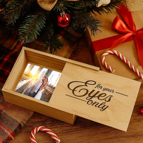 Miniatura 4 de Koyal Wholesale Caja de recuerdo grabada para álbum de fotos de boudoir solo para tus ojos, regalo de despedida de soltera para novia futura boda