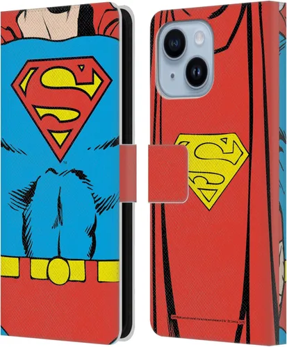 Miniatura 123 de Head Case Designs Funda de piel con licencia oficial de Superman DC Comics con logotipos negros y rojos compatible con Apple iPhone 11