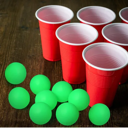 Miniatura 6 de Hanaive 100 unidades pelotas de tenis de mesa multicolor de 40 mm, pelotas de plástico a granel lavables, juego pequeño para juegos de piscina