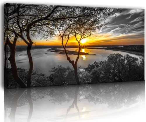 Miniatura 17 de Bamdeya Sunset Beach Canvas Wall Art Coastal Picture Tropical Artwork Ocean Decor Seascape Paintings Landscape Prints Framed for Bedroom Living Room