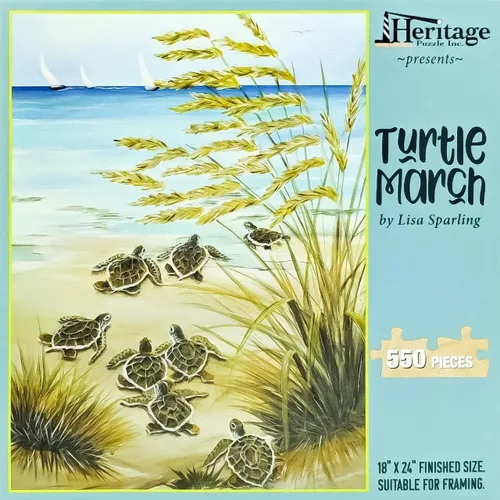 Miniatura 10 de William Bock - Rompecabezas de 550 piezas para adultos - Blue Crab Bay - Rompecabezas de playa para mujeres y hombres - Rompecabezas geniales - Arte