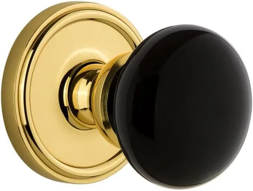 Miniatura 3 de Grandeur Hardware 852534 Georgetown Roseta con perilla Coventry, tamaño del respaldo: 2.75 pulgadas, latón vintage Vintage Brass