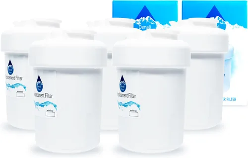 Denali Pure Paquete de 5 filtros de agua de repuesto para refrigerador General Electric GSS25WSTISS - Compatible con MWF, MWFP cartucho de filtro de