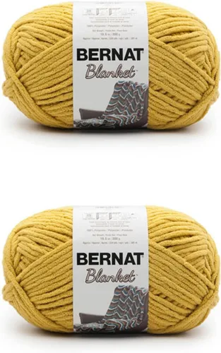 Miniatura 62 de Bernat - Estambre para mantas súper esponjoso acrílico, 2 paquetes de 300g/10.5 onzas, #6, chenilla gruesa de peso pesado para tejer y crochet