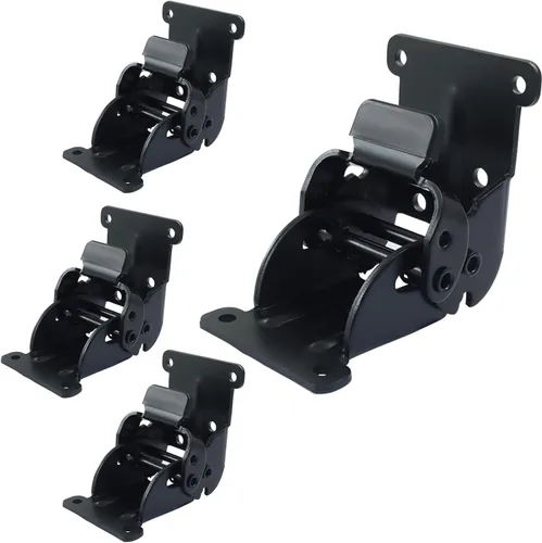 Miniatura 5 de 4 soportes autobloqueantes de 180 grados, bisagras plegables de soporte ajustable, almohadillas antideslizantes para patas de mesa, cama y escritorio