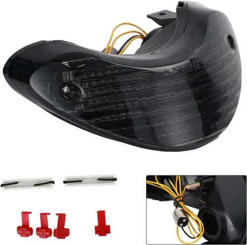 Miniatura 3 de Señales de giro LED luz trasera integrada señales de giro para Suzuki SV650 1999-2003, TL1000S 1997-2001, TL1000R 1998-2004 humo