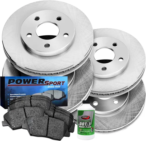 Miniatura 26 de BRAKELABS POWERSPORT Kit de frenos traseros y rotores Pastillas de freno traseras Rotores y pastillas de freno, pastillas y rotores de freno