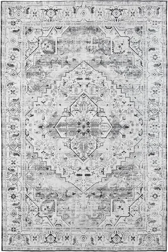 Miniatura 185 de Syalife 4x6 Alfombra Lavable para Área, Ultra Suave Antideslizante, Pila Baja, Alfombra Vintage Resistente a Manchas para Sala de Estar, Alfombra