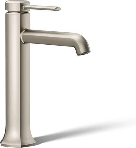 Kohler 27003-4-BN Occasion - Grifo alto para lavabo de baño con una sola manija, 1.2 gpm, níquel cepillado vibrante Vibrant Brushed Nickel