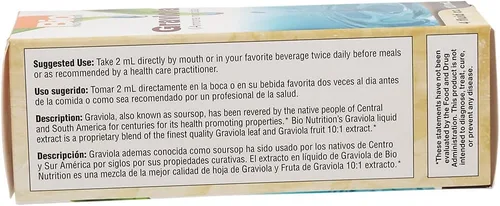 Miniatura 4 de Bio Nutrition Graviola Extracto Líquido de 4 onzas líquidas Suplemento herbal de guanábana Fórmula vegetariana