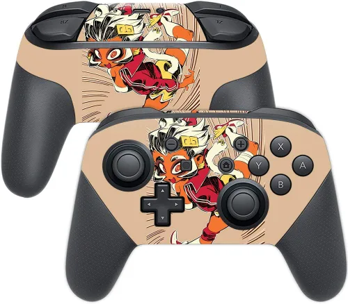 Miniatura 9 de MightySkins Skin compatible con Nintendo Switch Pro Controller - Alien Battle Funda protectora de vinilo duradera y única Fácil de aplicar