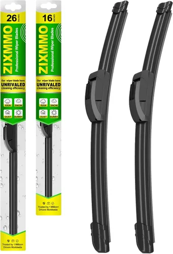 Miniatura 30 de Limpiaparabrisas prémium de calidad de 24 pulgadas + 17 pulgadas para todas las estaciones para repuesto de equipo original (juego de 2)