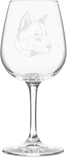 Miniatura 278 de Copa de vino de 12.75 onzas con diseño de perro grabado
