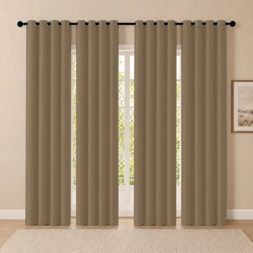 Miniatura 35 de Cortinas de oscurecimiento de habitación de 45 pulgadas de largo para dormitorio y sala de estar, cortinas térmicas aislantes con ojales