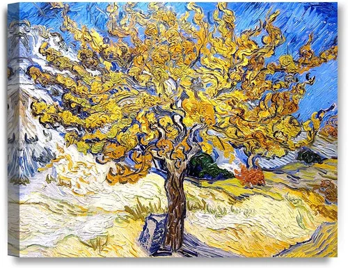 Miniatura 14 de Serie de pinturas de Vincent Van Gogh (favoritos). Reproducción de arte clásico de Van Gogh, impreso en lienzo Noche estrellada