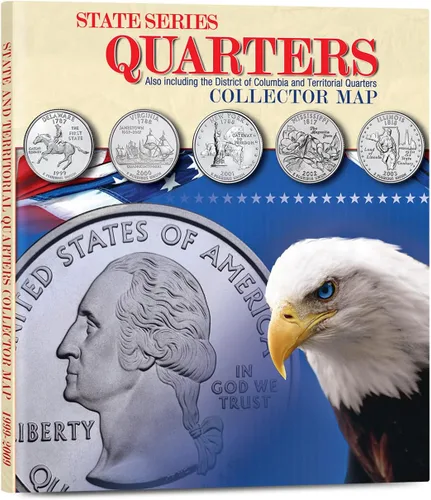 Miniatura 13 de Whitman Tablero Compacto para Coleccionista de Monedas - Mapa de Monedas de Estados Unidos, Serie de Cuartos de Moneda de 1999 – 2009 incluyendo DC