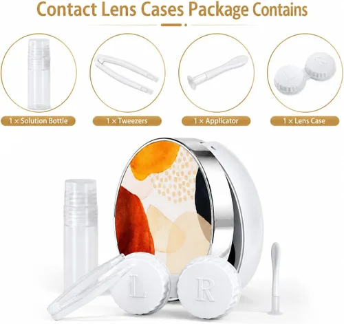 Miniatura 3 de Funda para Lentes de Contacto/Funda de Contacto, Funda para Lentes de Contacto de Viaje Funda de Contacto Linda y Solución Perfecta para Viajes