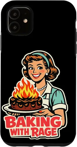 Miniatura 8 de Baking with Rage Retro 1950s Housewife Pop Art Humor Case for iPhone 17