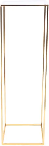 Miniatura 17 de 10 soportes de metal para centros de mesa de boda, jarrones de columna, soporte de flores de boda, soporte rectangular geométrico dorado