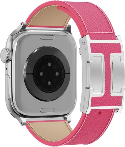 Miniatura 15 de Correa de reloj magnética de cuero compatible con Apple Watch Ultra 49 mm, 46 mm, 45 mm, 44 mm, 42 mm, 41 mm, 40 mm, 38 mm, correa de repuesto