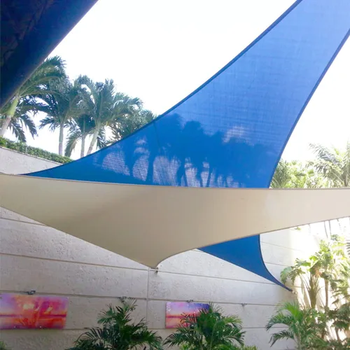 Miniatura 7 de E&K Sunrise - Toldo parasol triangular derecho de 12 x 34 x 36.1 pies, con un anillo de alambre de acero, bloqueo UV para pérgola, patio, jardín