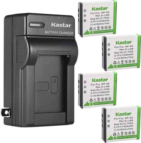 Miniatura 7 de Kastar Cargador de batería de pared de CA FNP-50 para Fujifilm NP-50, NP-50A, BC-50, cargador BC-45W, FinePix X10, FinePix X20, FinePix XP100